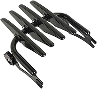 Vista 12 de HTTMT - Kit de pestillo de bloqueo desmontable compatible con el portaequipajes Touring Sissy Bar 1984-2020 [P/N: MT502-003-RLS01-BK]