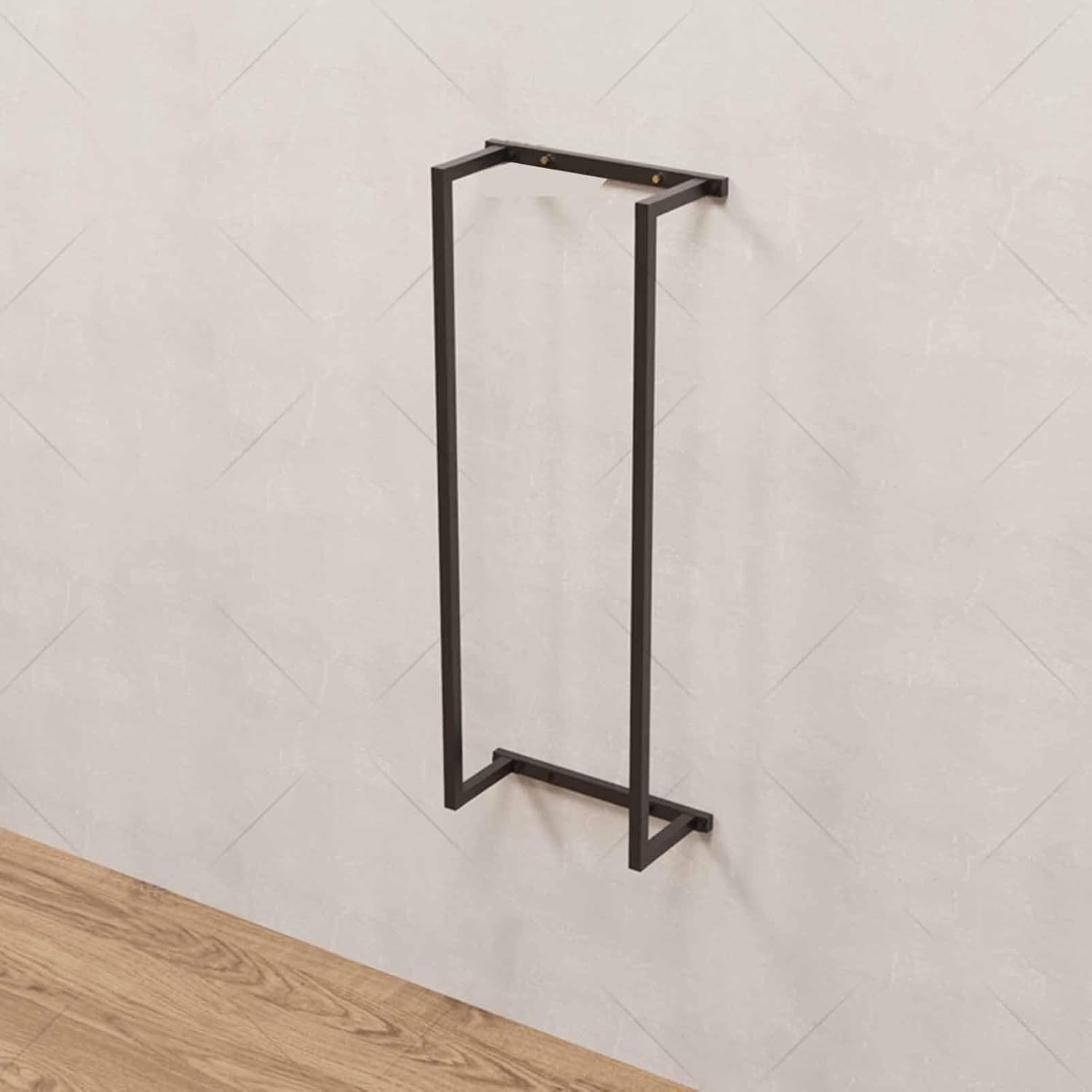 Premium Metal Wall-Mounted Yoga Mat Storage Rack – Space-Saving Holder for Yoga Mats, Foam Rollers, Resistance Bands (126cm) – Organize Your Fitness Space Efficiently