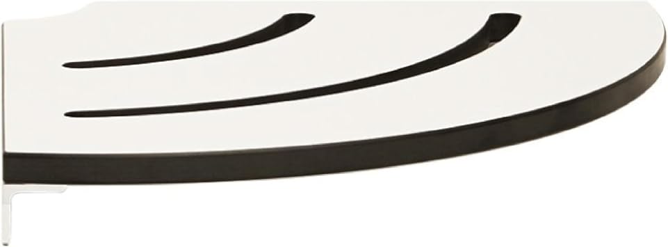 Seachrome Contour Corner Shower Seat, Solid White Phenolic