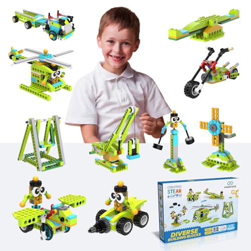 makerzoid Building Robot Kit, 370+ Educational DIY Building Blocks, 100+ Models STEM Robot Toy for Kids Ages 6+, Birthday Christmas Graduation Gift for Boys Girls