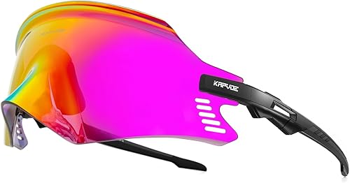 KAPVOE Cycling Glasses Mountain Bike Sunglasses MTB Windproof Motorcycle Goggles Men Women Triathlon Sports Running