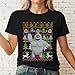 AstroFazz Ugly Christmas Shirt - Movie Monster Holiday T-Shirt - Ugly Christmas T-Shirt for Adults - Winter Character Shirt - Xmas Movie Shirts - Character Xmas Shirts (Black, L)