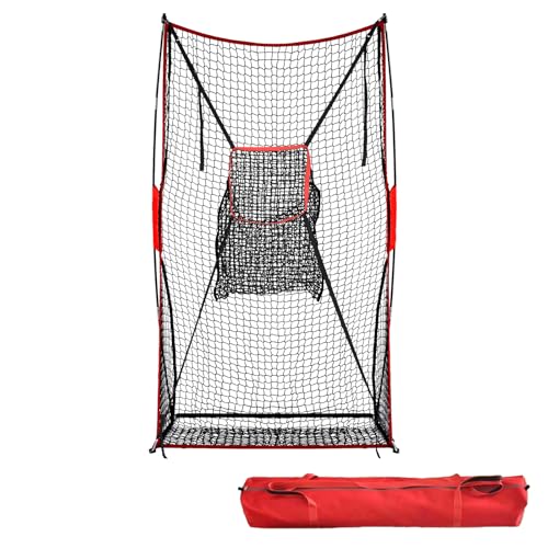 OKAYES Football Kicking Net Football Throwing Nets for Field Goal Portable 3×6FT Training Target for Improving Passing Kicking Accuracy