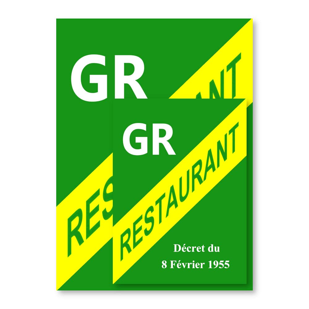 Affichage Grande Licence Restaurant A5 - Plastique rigide PVC - Kit de fixation inclus - Protection Anti-UV - Fabriqué en France