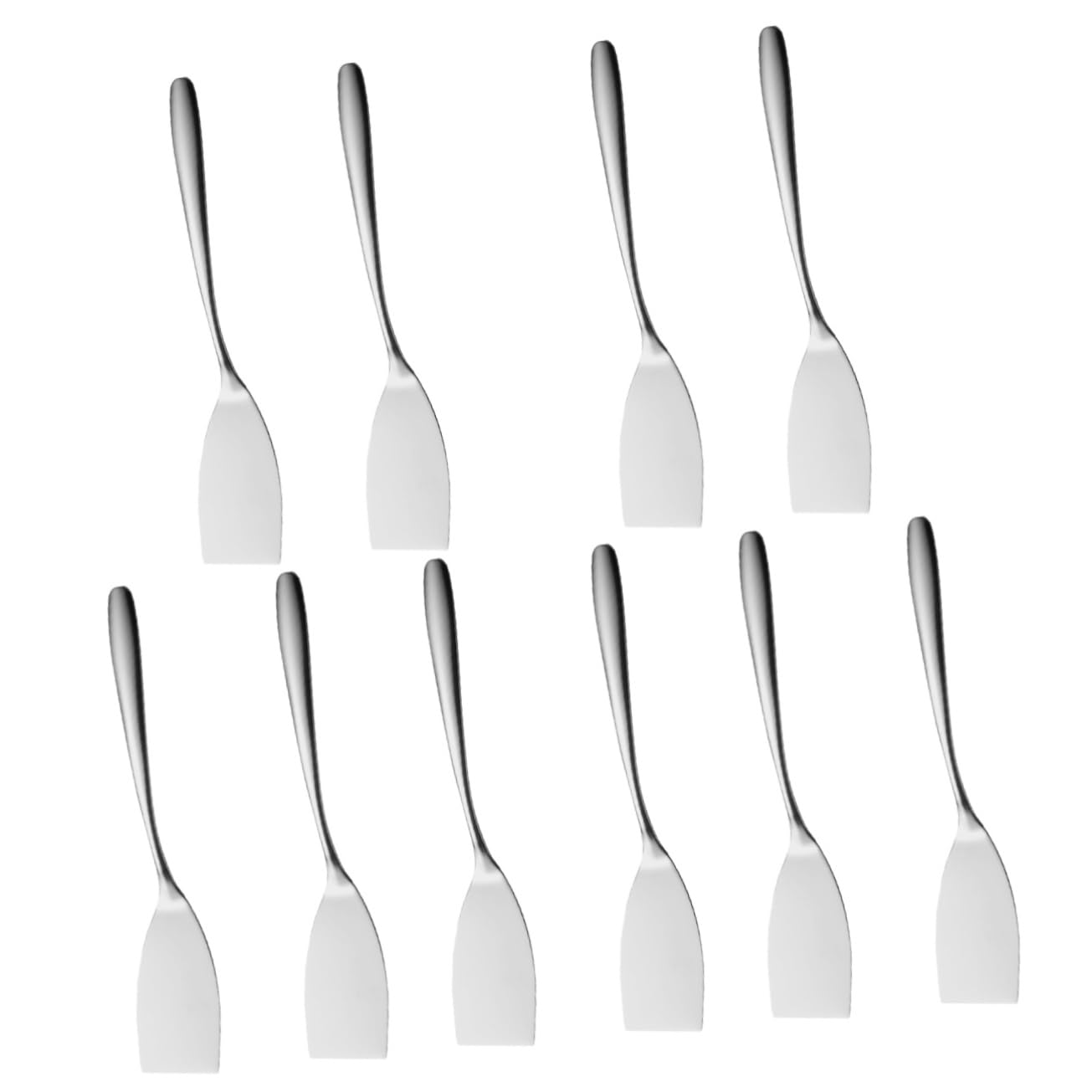 BESTonZON 10pièces Spatules Acier Pour Cuisine Spatules Multifonctions Pour Steak Et Barbecue Ustensiles De Cuisine Résistants Aux Températures