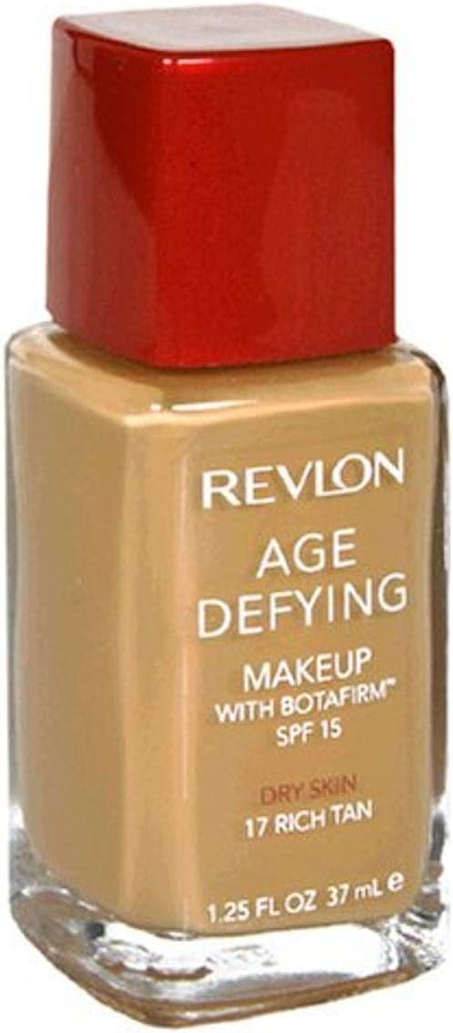 Revlon Age Defying Makeup with Botafirm, SPF 15, Dry Skin, Rich Tan, 1.25 Ounces (Pack of 2)