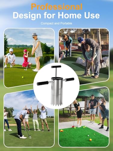 Yozlro Portable Golf Hole Cutter Detachable Non-Slip Handle, 4Inch & 6Inch USGA Standard - image 6