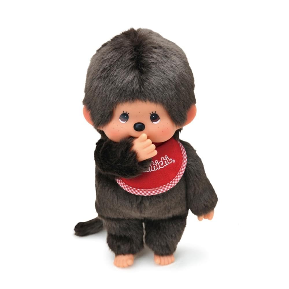 Sekiguchi Monchhichi Premium Standard M Brown Boy Plush 10.2in Japan