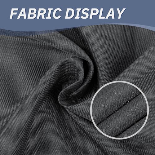 HENG FENG Balcony Privacy Screen 0.8x3m, 160g/㎡ PES Waterproof Fence Screen, 95% UV Protection for Deck, Patio, Backyard, Outdoor Pool, Porch, Railing, Anthracite - Image 2