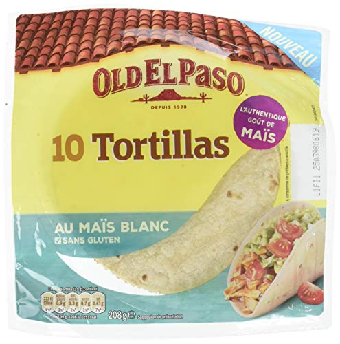  Old El Paso 10 Tortillas de Mais Blanc 208 g -...