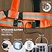Todoxi Led Running Reflective Vest, High Visibility Night Running Gear Light Up Running Vest for Walking at Night Rechargeable Adjustable Led Vest for Runners Walkers Men Women (Orange)