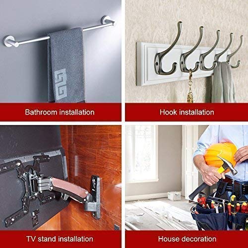 Leanking Plastic Drywall Wall Anchors Screws Assortment Kit 300 Pieces #TOP6