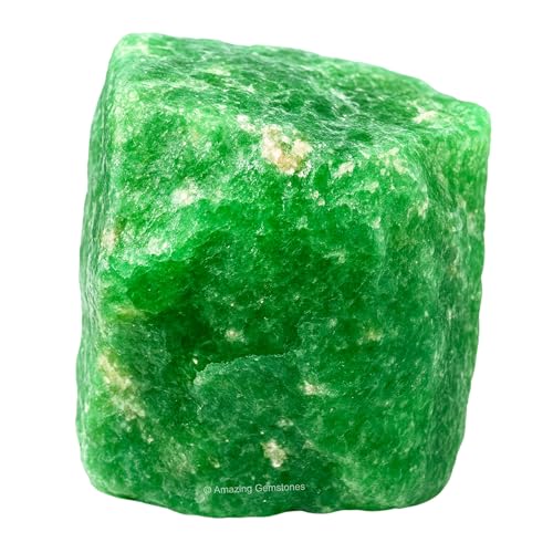 Image of Amazing Gemstone Green Strawberry Quartz Raw Crystals and Healing Stones, Natural Rocks for Tumbling - DIY Raw Stones and Crystals (2 Pieces)