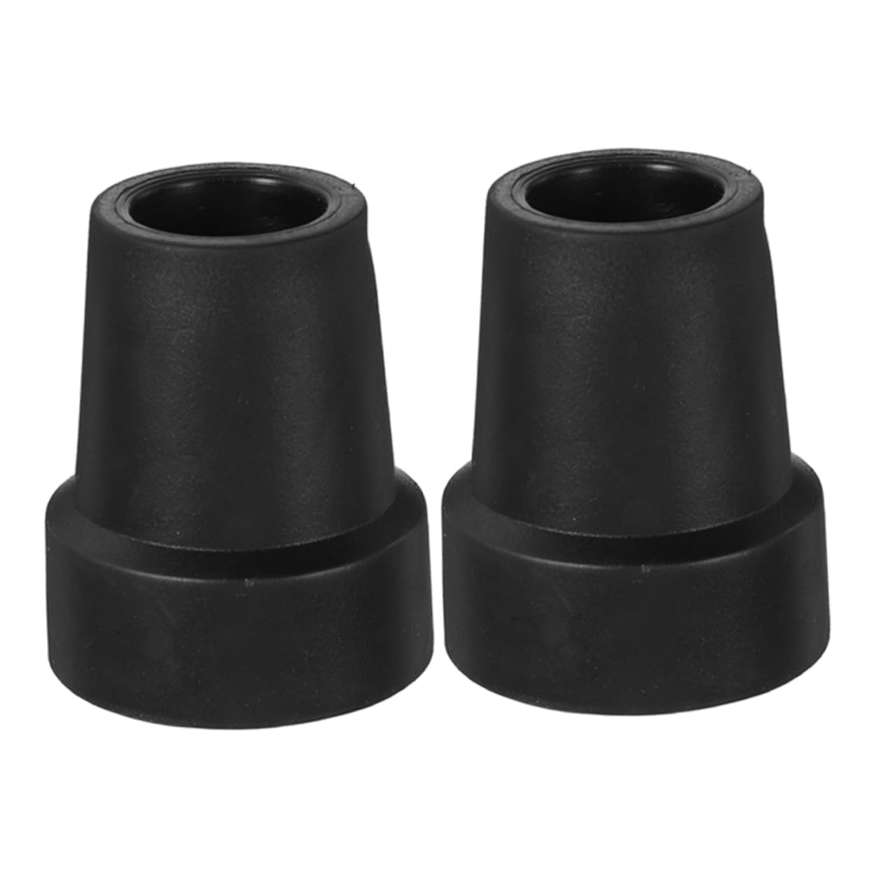 TOVINANNA 2pcs Cane Tips Replacement Walking Stick Bottom Protectors Non-Slip Rubber Feet for Hiking Poles Crutches 19mm Diameter