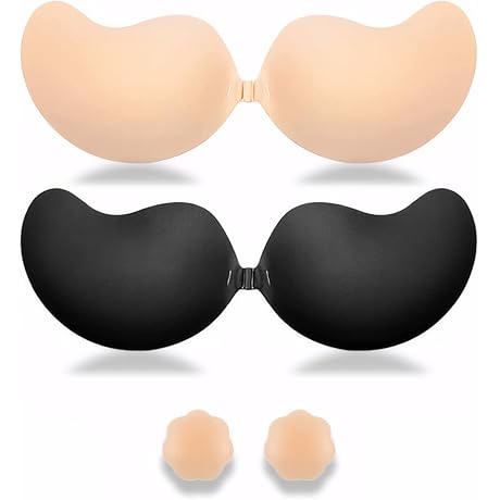 2 Pack Adhesive Bra, Experience Freedom and Support