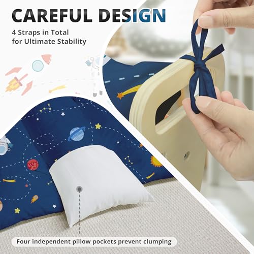 Image of BlueWood Cushion for Climbing Arch, Montessori Philosophy Soft & Non-Slip Cushion for Kids, Pikler Cushion for Reading, Playing, Games, Parties (Space)