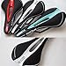 GORIX Bike Saddle Seat Racing Model Comfortable Cushion with Rail Mountain Road Bicycle for Men and Women (3621A) (All Black)