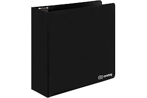 Clear View Hardcover Black 3-Inch 3-Ring Binder