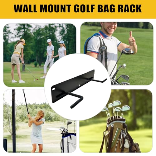 Soporte de almacenamiento para club de golf y bastidor de pared para ahorrar espacio 5