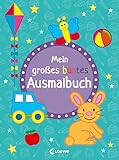 Mein großes buntes Ausmalbuch (Hase): Malbuch mit Vorlagen und vielen Motiven zum Nachmalen für Kinder ab 3 Jahre