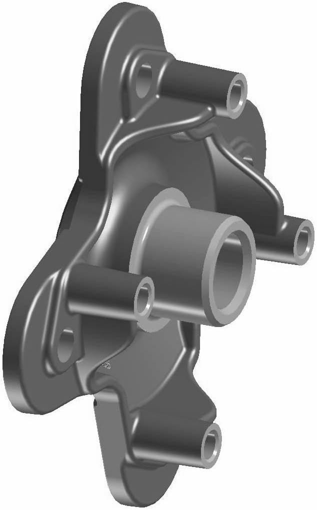 Polaris RZR Hub, Matte Black, Genuine OEM Part 5141366-458, Qty 1