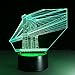 Produktbild 3D-Illusionslicht 16-Farben-Illusions-Touch-Licht Brückenlichter 3D-Led-Nachtlicht Schlaflicht 3D-Nachtlicht Tischlampe Weihnachtsdekoration Atmosphäre Usb-Tischlampe