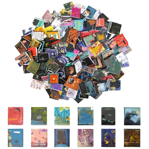 NHQZ 200 Libros de casa de muñecas, Mini Libros para decoración de casa de muñecas a Escala 1:12, miniaturas, Libros de casa de muñecas, Accesorios de casa de muñecas