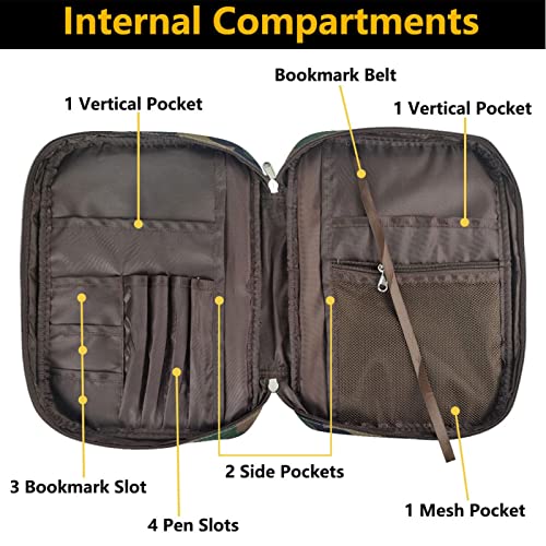 2 Pcs Capas de Livros para Bíblias | Bolsa de Igreja de Estojo de Livros para Bíblia - Saco de capas