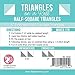 Triangles O na Roll 6in Half Square 50ft