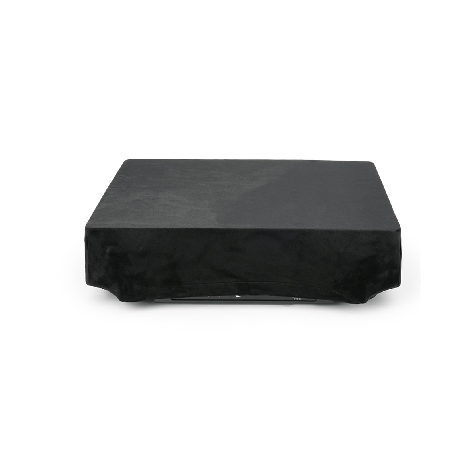 Upgrades Elastic Hemmed Dustproof Coat Attach Fit Protector for Sound AT LP70XBT Record Player in Black Flexible Bottom Cover