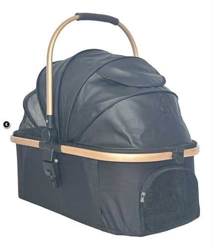 Carrinho pra passeio Pet - Premium 3 em 1 - Preto - Club Baby