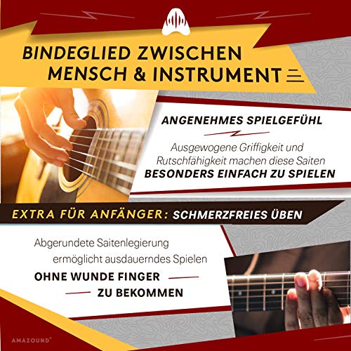 E-Gitarren-Saiten Amazound Nickel-Stahl Saiten 10-46 Set