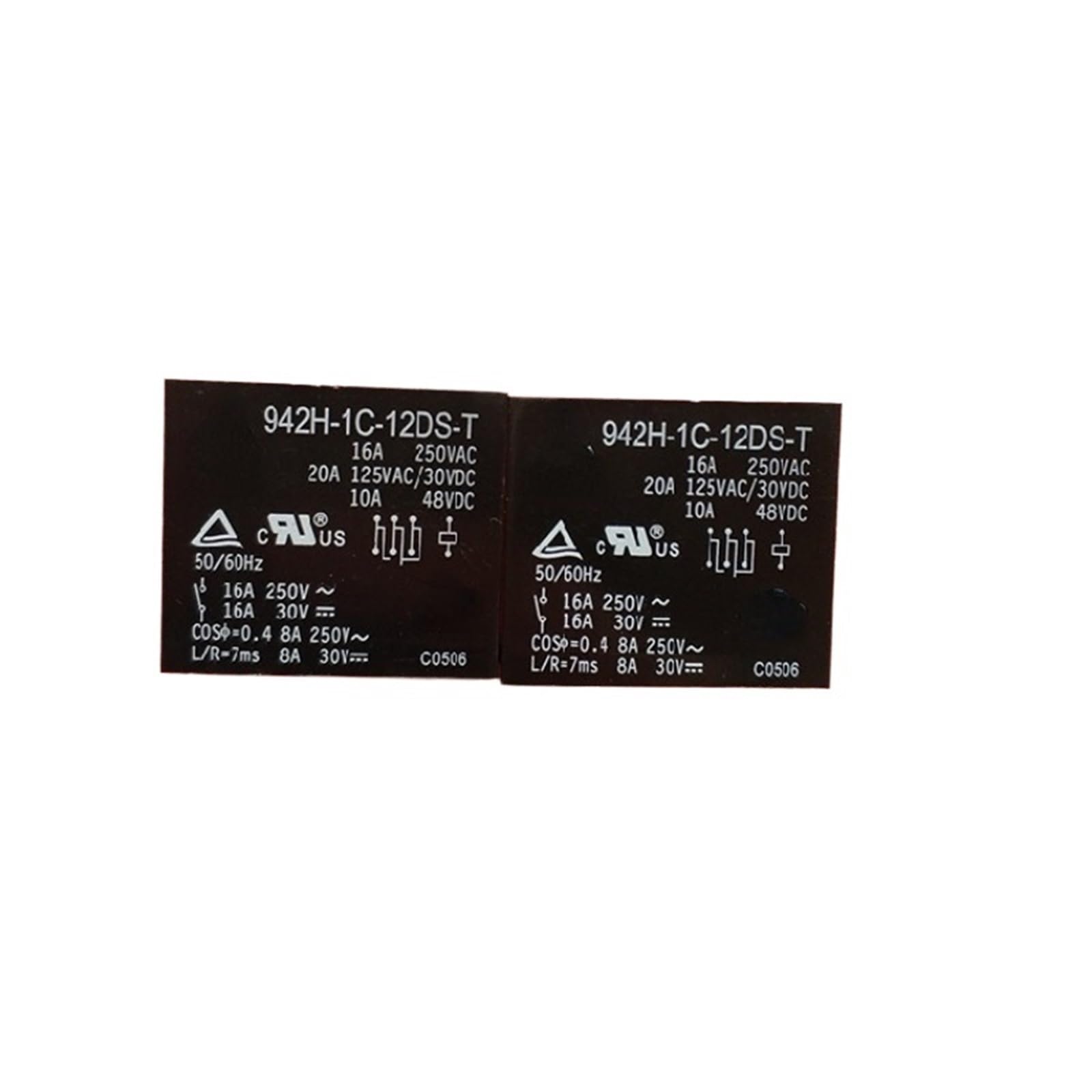 NWPNLXEA 1pcs 942h-1C-12DS-T 16A 12V Power Relay 8 Feet
