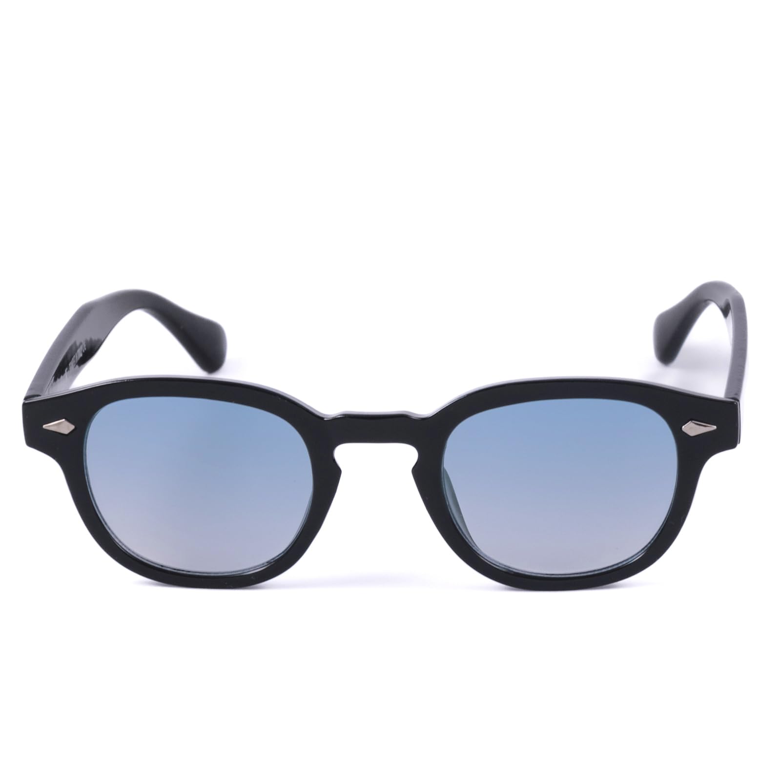 KISS DEPP ICONIC Sunglasses Men Women – Moscot Style Vintage Inspired by Johnny Depp – Frame with Studs & UV Lenses