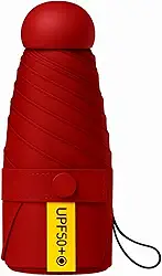 Guarda chuva de Bolso Ultra Compacto e Versátil – Mini Guarda-chuva Dobrável com Proteção UV, Leve e Portátil – Inclui Estojo Estilo Cápsula para Chuva e Sol