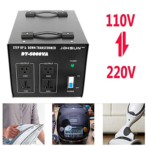Ac 220 To 110V 5000W Heavy Duty Watt Step Up Down Electric Power Voltage Converter Transformer Stabilizer Usa Stock #TOP7