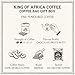 Bacha Coffee | King of Africa Fine Flavoured, Medium Roast, 100% Arabica Specialty Coffee, 12 Coffee Drip Bags, Gift Box
