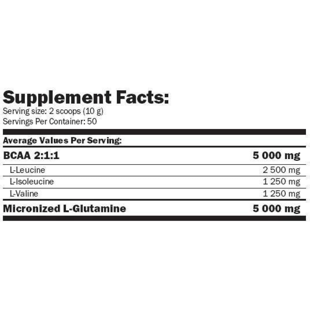 GLUTAMINE+BCAA 530 GR Frutas del bosque