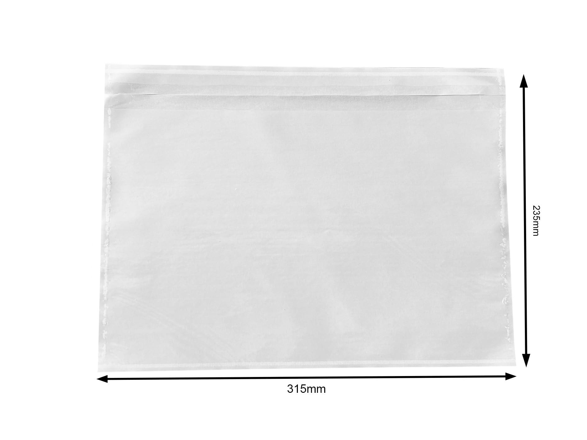 Selbstklebende Lieferscheintaschen A4 Ohne Aufdruck | 315x235mm | 500 Stuck | Transparent | Feuchtigkeits- und Schmutzschutz