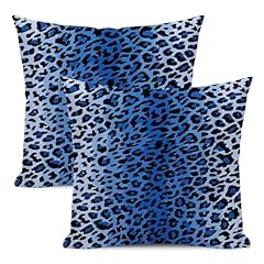 Navy Blue Leopard Print