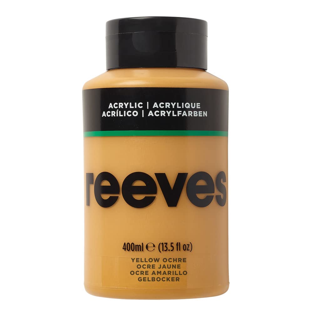 Reeves Acrylic Paint-400 ml, Yellow Ochre, 400 ml