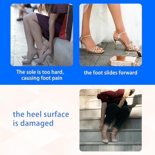 4 pares de plantillas para tacones altos para mujer miniatura 6