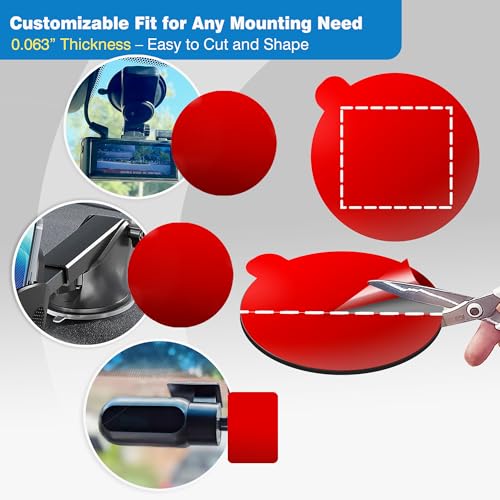 image for Tapsi Double-Sided Adhesive Pads for Dash Cam Mount – 4-Pack 2.2