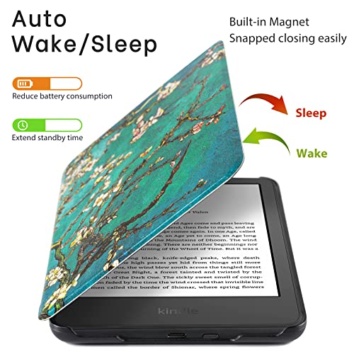 Image of CoBak Case for All New 6 Inch E-Reader 2024 and 2022 (91 Generation) - PU Leather Smart Cover, Auto Sleep and Wake