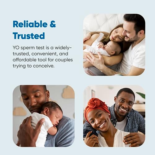 Yo Home Sperm Test | At-Home Fertility Test Kit For Men | Check Motile Sperm Concentration With 97% Accuracy | Fast Results Using Your Smartphone | Includes 6 Tests | Private, Convenient, Easy To Use #TOP7
