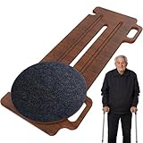 The Skateboard,Suitable for Patients, Elderly, and Disabled Individuals for Assisted Mobility,FSA Certified,with a Load Capacity of 800 pounds,Features Two Perforated Handles (Walnut Paint 30-13-1”)