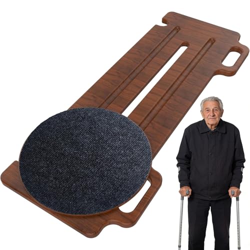 The Skateboard,Suitable for Patients, Elderly, and Disabled Individuals for Assisted Mobility,FSA Certified,with a Load Capacity of 800 pounds,Features Two Perforated Handles (Walnut Paint 30-13-1”)
