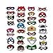 Produktbild Superhelden Masken, 32 Stück Kinder Masken Halbe Augenmasken für Kinder Erwachsene Partytasche Füller Filzmaske mit Verstellbarem Elastischem Seil von 3 +