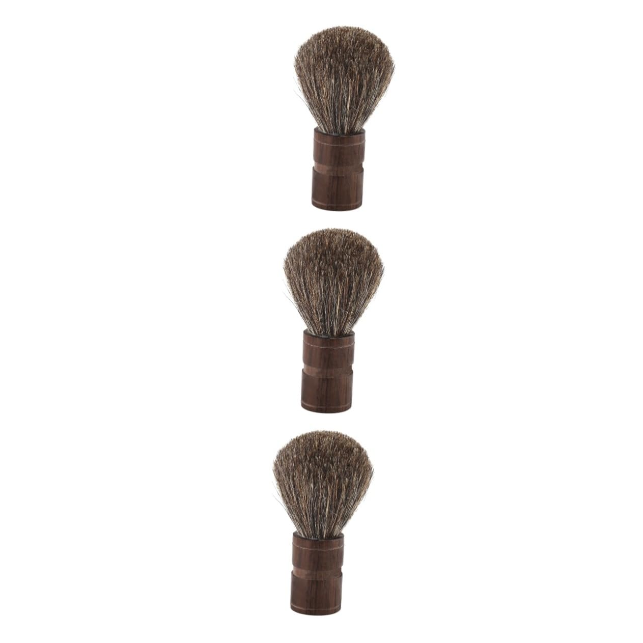Angoily 3 Pezzi Di Pennello Da Barba Con Manico in Legno E Setole Per Uomo E Per Strumento Per La Del Viso Per Papà E Compleanno