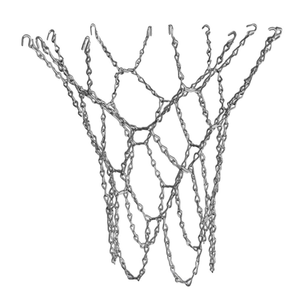 Filet De Basket-ball à Chaîne En Fer, 12 Boucles Standard Robuste Pour L 39 Exterieur 1